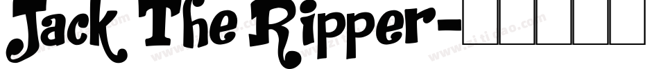 Jack The Ripper字体转换